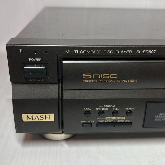 Technics SL-PD607 CD Changer 5 Disk Player MASH Vintage Japan No Remote PARTS - Picture 2 of 8